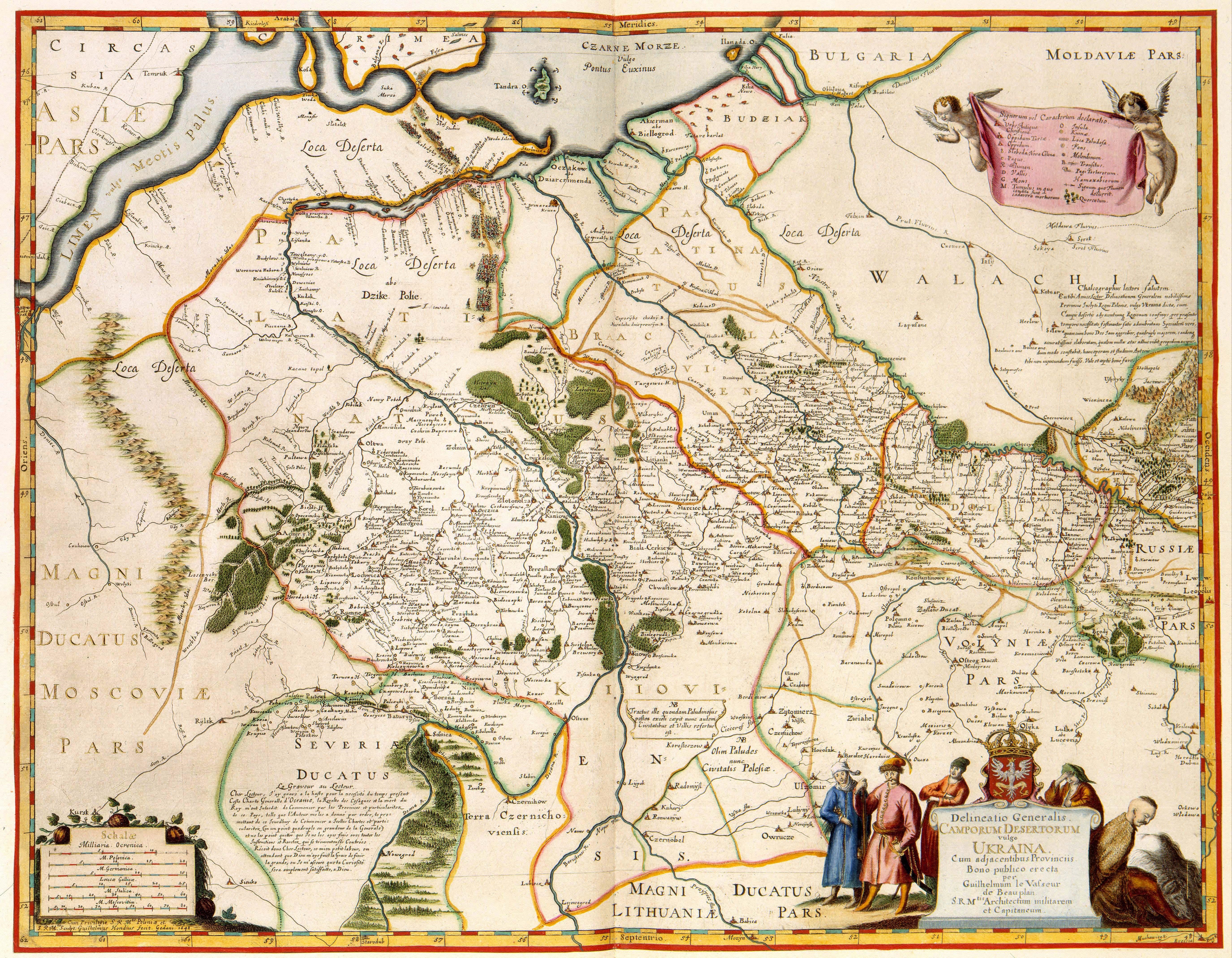 Фото з назвою Guillaume le Vasseur de Beauplan. Ukraine. Camporum Desertorum. 1648