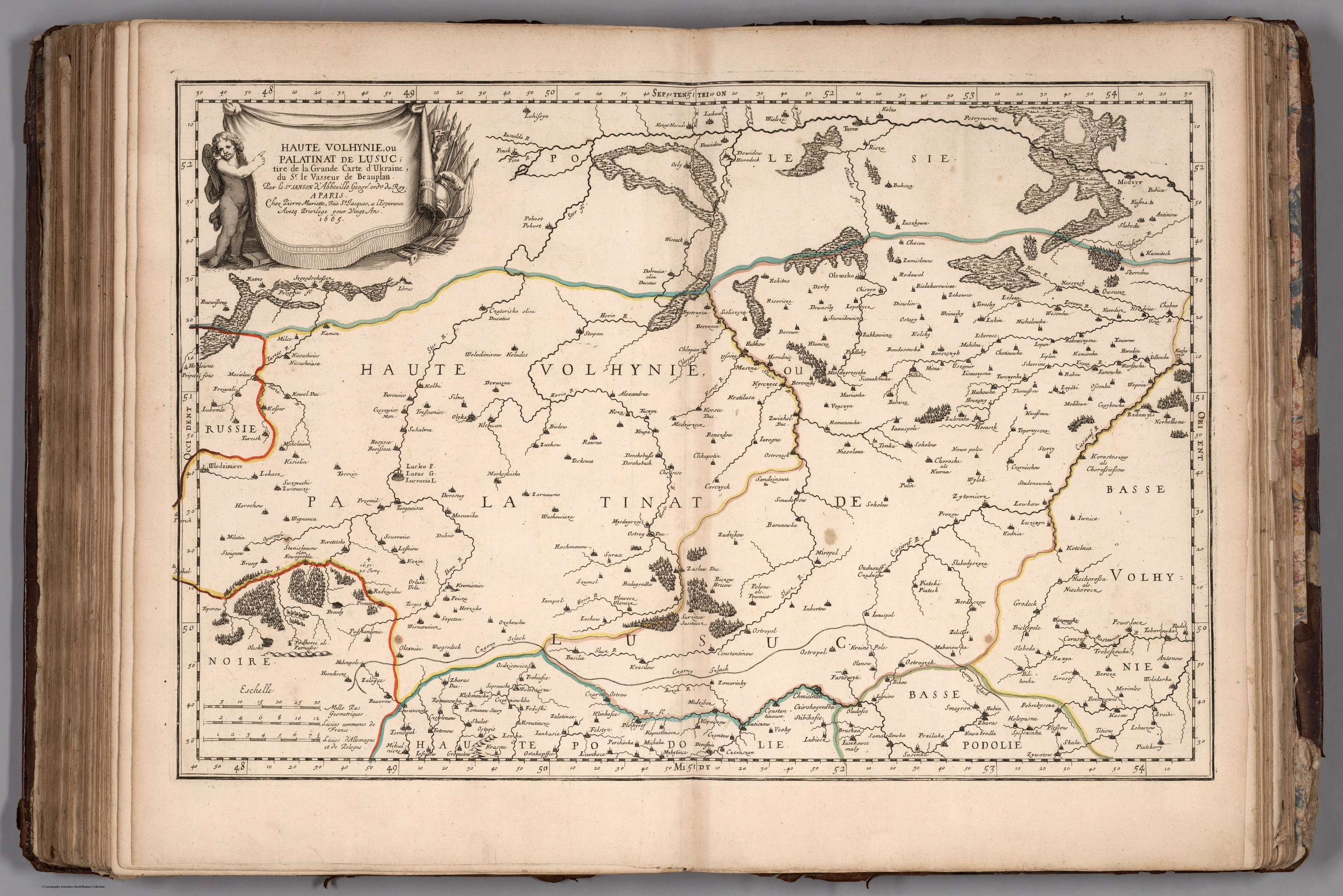 Фото з назвою Nicolas Sanson, Guillaume Sanson. Haute Volhynie (Upper Volyn). 1665