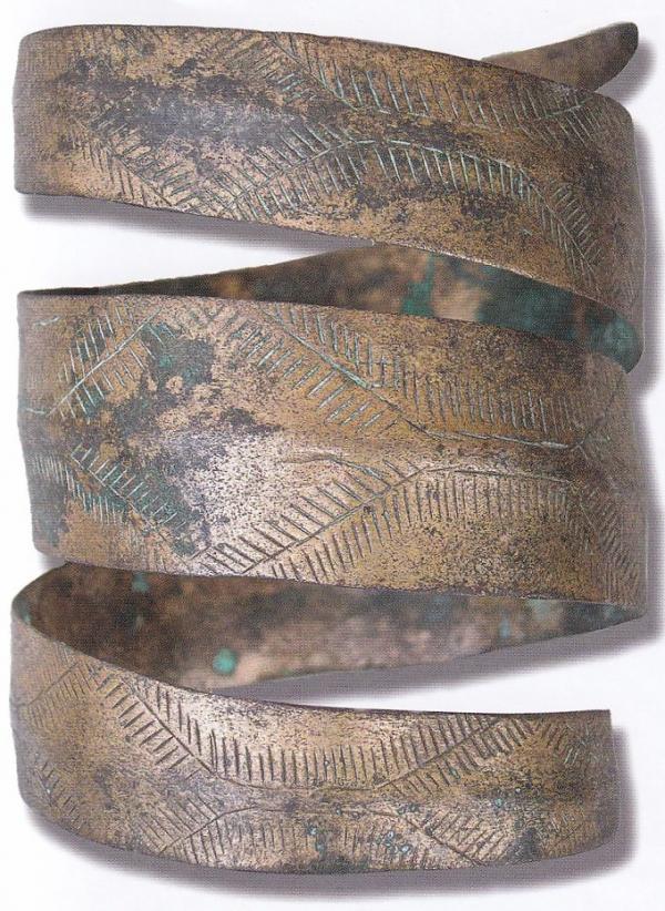 Орнаментований браслет зі скарбу (ІІ–ІІІ ст.)